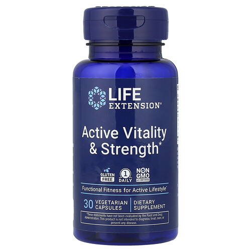 Life Extension, Active Vitality & Strength, 30 vegetarische Kapseln