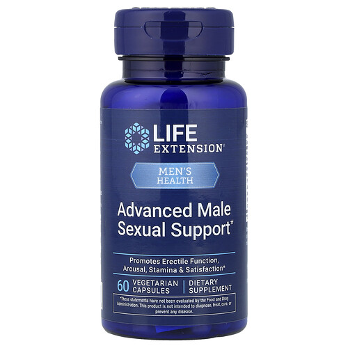 Life Extension, Men's Health, Fortschrittliche sexuelle Unterstützung für Männer, 60 vegetarische Kapseln