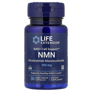 Life Extension, NMN, NAD+ Cell Support, 300 mg, 30 Vegetarian Capsules
