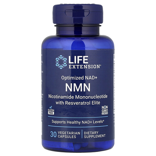 Life Extension NMN Nicotinamide Mononucleotide with Resveratrol Elite™ (30 vegetarian capsules)