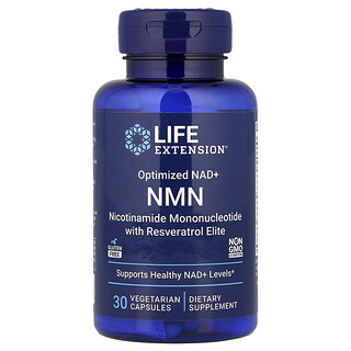 Life Extension, NMN, Optimized NAD+, 30 Vegetarian Capsules