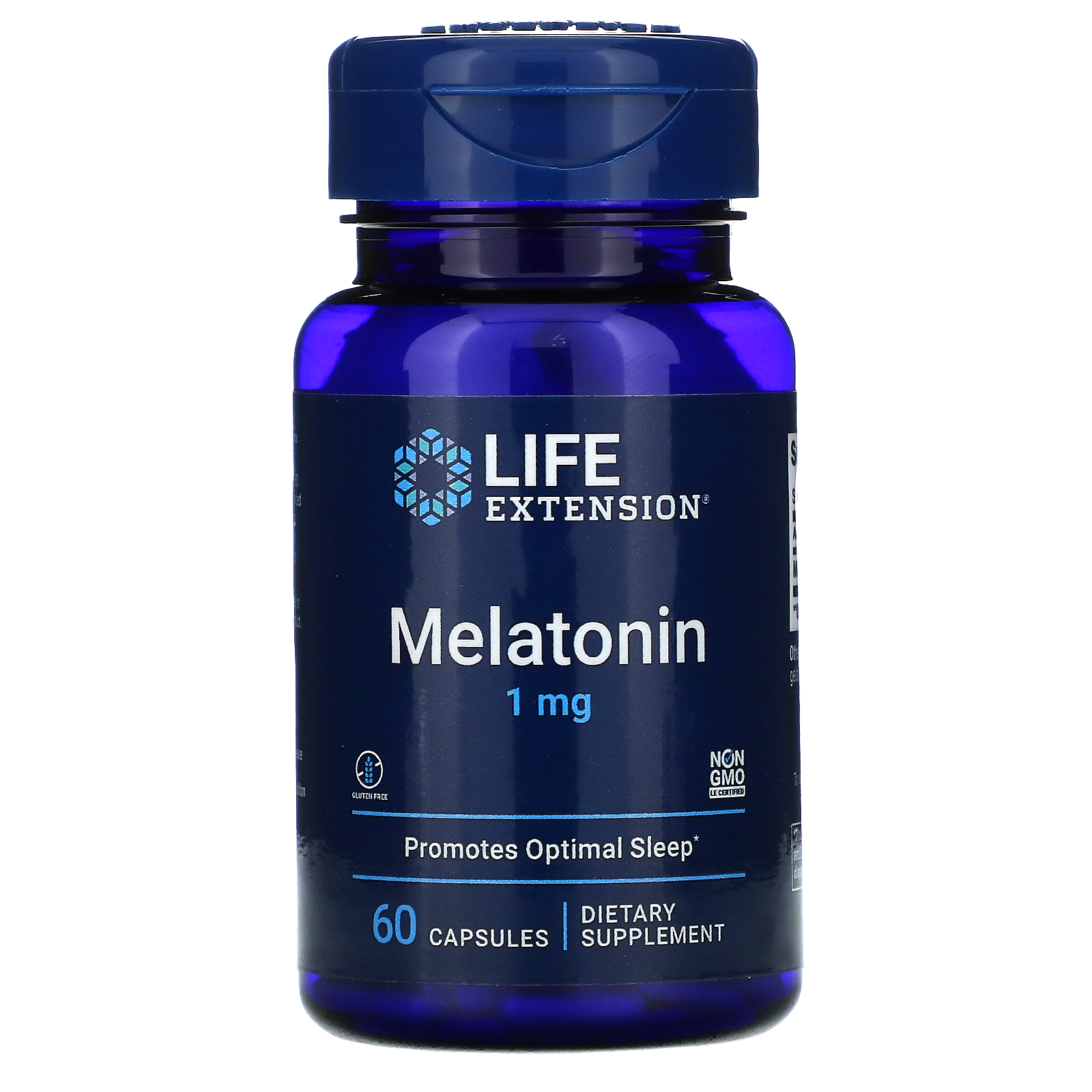 Life Extension, 褪黑荷爾蒙,1 毫克,60 粒膠囊