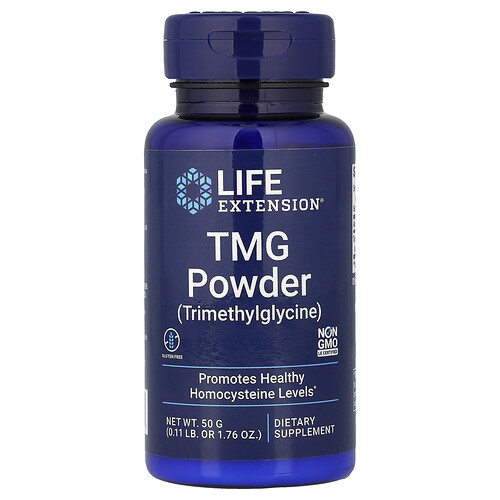 ライフ エクステンション Life Extension, TMG（トリメチルグリシン）パウダー、50g（1.76オンス）