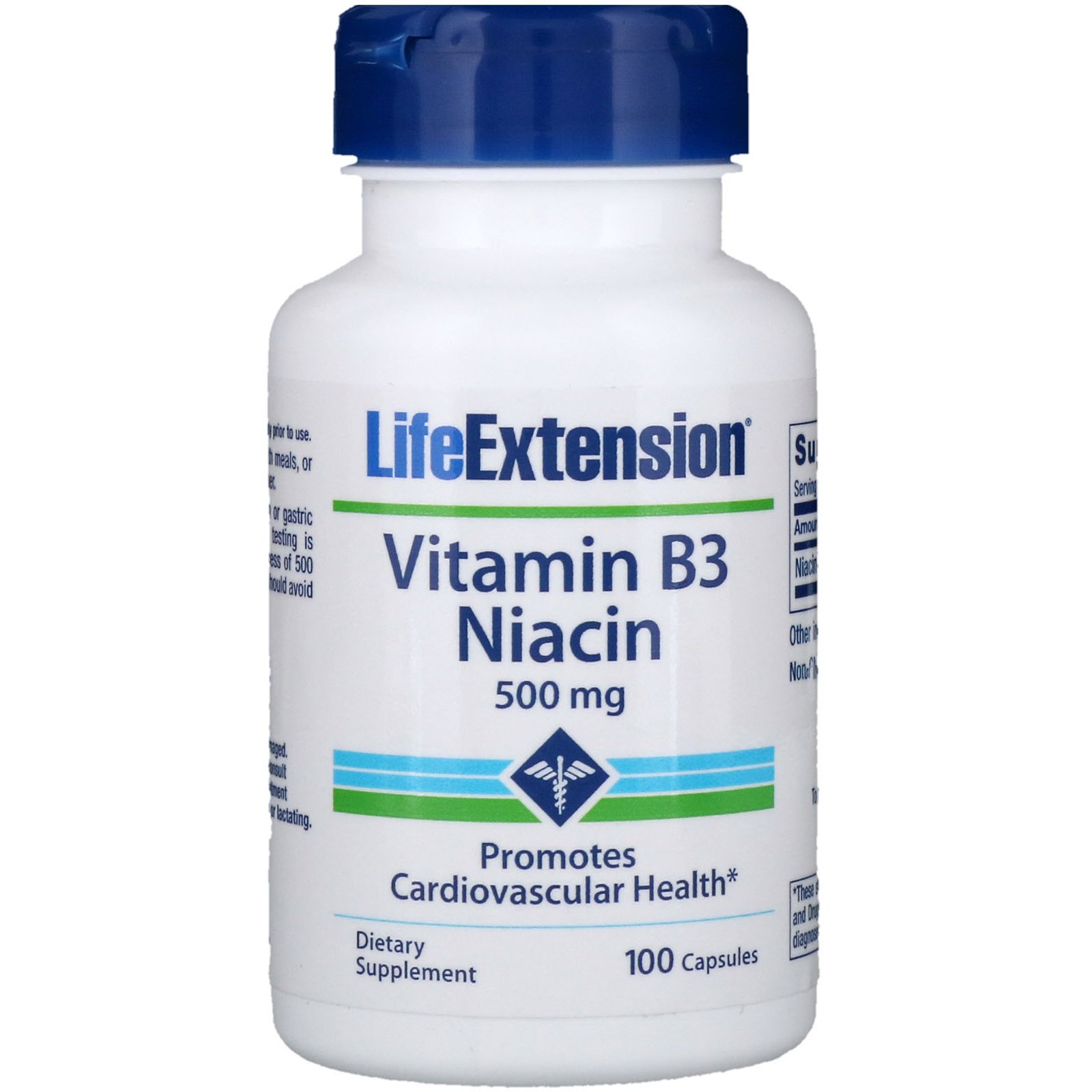 Life Extension, Vitamin B3 Niacin, 500 Mg, 100 Capsules - IHerb