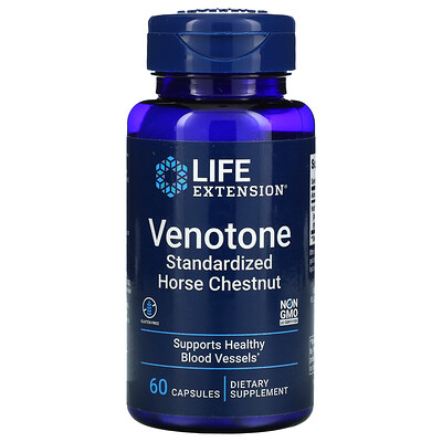 

Life Extension Venotone, стандартизированный экстракт конского каштана, 60 капсул
