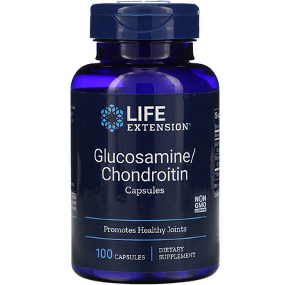 Life Extension Glucosamine/Chondroitin Capsules, 100 Capsules