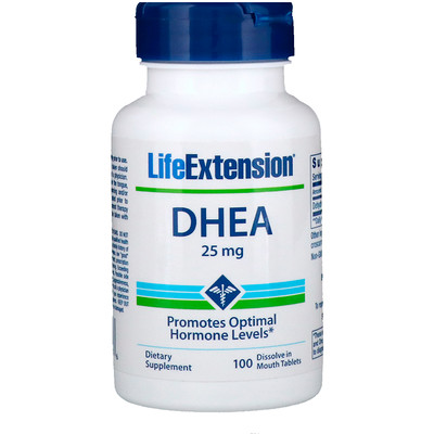 DHEA, 25 мг, 100 растворимых во рту таблеток