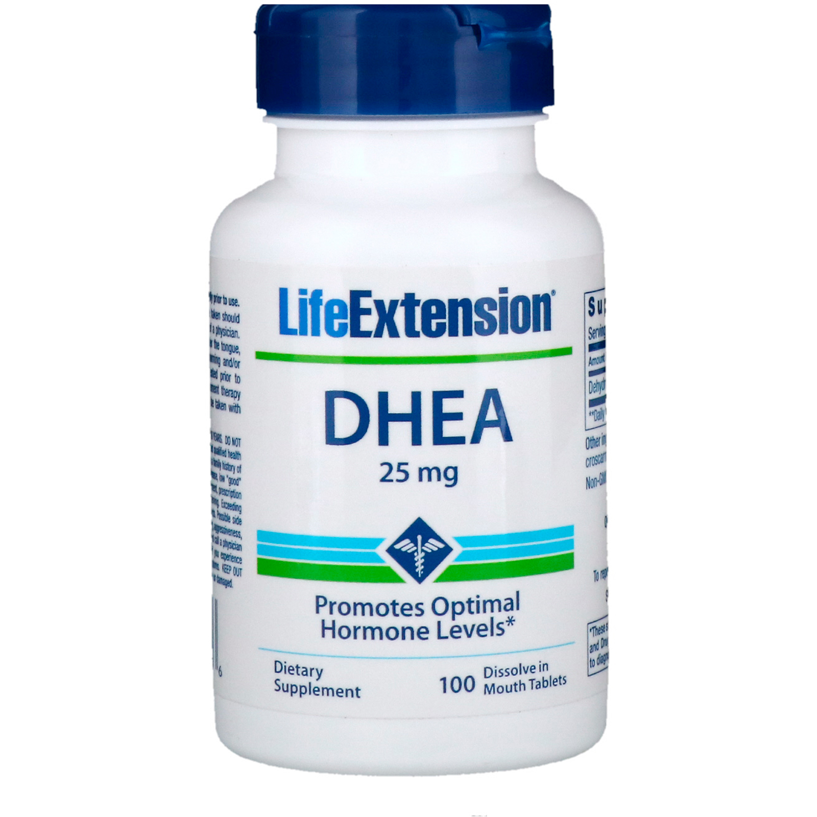 Life Extension Dhea 25 Mg 100 Dissolve In Mouth Tablets Iherb