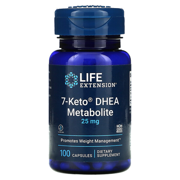 Life Extension, 7Keto DHEA, Metabolite, 25 mg, 100 Capsules iHerb