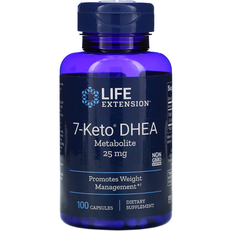 Life Extension, 7Keto DHEA, Metabolite, 25 mg, 100 Capsules iHerb