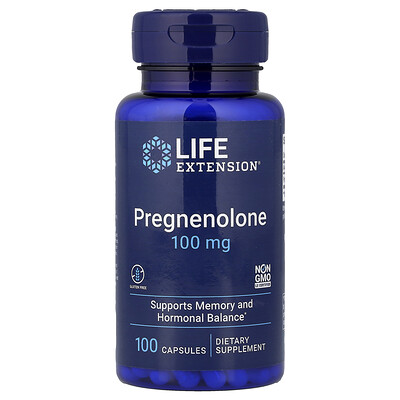 Product Image for Life Extension, Pregnenolone, 100 mg, 100 Capsules
