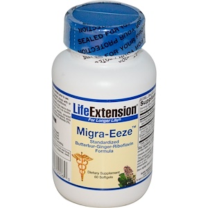 Life Extension, Migra-Eeze, 60 гелевых капсул