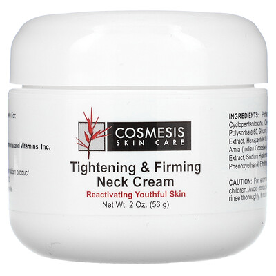 

Life Extension, Cosmesis Skin Care, Tightening & Firming Neck Cream, 2 oz. (56 g)