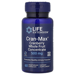 Cran-Max®, концентрат цільних плодів журавлини, 500 мг, 60 вегетаріанських капсул