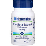 Life Extension, Экстракт родиолы, 250 мг, 60 растительных капсул отзывы