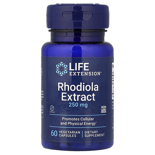 Life Extension, Extracto de rodiola, 250 mg, 60 cápsulas vegetales