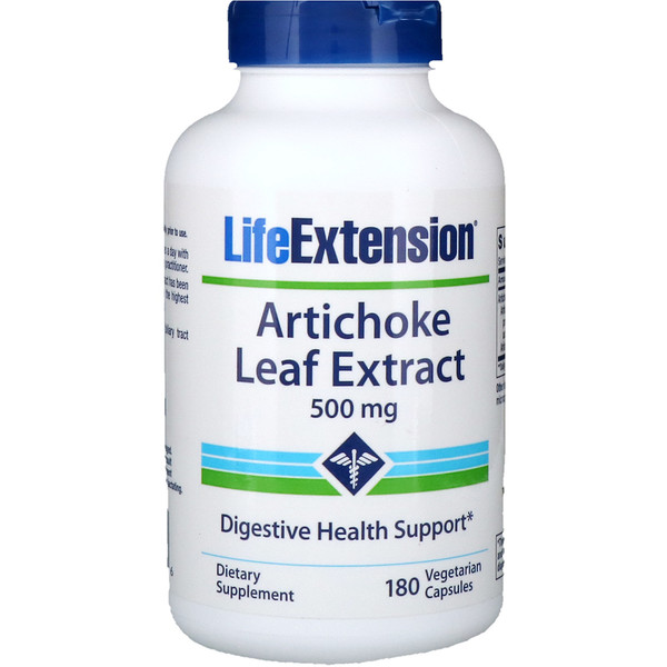 Life Extension, Artichoke Leaf Extract, 500 mg, 180 Vegetarian Capsules