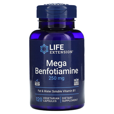 

Life Extension Mega Benfotiamine 250 mg 120 Vegetarian Capsules