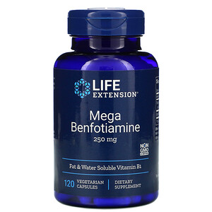 Отзывы о Лайф Экстэншн, Mega Benfotiamine, 250 mg, 120 Vegetarian Capsules