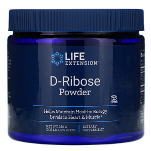Лайф Экстэншн, D-Ribose Powder, 5.29 oz (150 g) отзывы покупателей