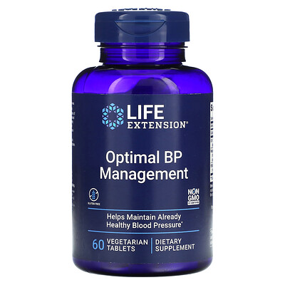 

Life Extension Optimal BP Management, 60 вегетарианских таблеток