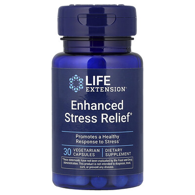 Life Extension, Alivio mejorado contra el estrés, 30 cápsulas vegetales