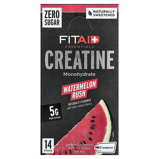 FITAID, Essentials, creatină monohidrată, pepene roșu, 14 bețișoare, 6,2 g (0,22 oz)