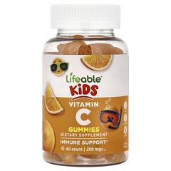 Мультивітаміни 250 мг Lifeable Kids Vitamin C 60 жувальних цукерок