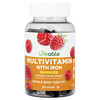 Suplemento multivitamínico con gomitas de hierro, Frambuesa, 60 gomitas