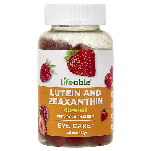Lifeable, Lutein and Zeaxanthin Gummies, Lutein- und Zeaxanthin-Fruchtgummis, Beere, 60 Fruchtgummis