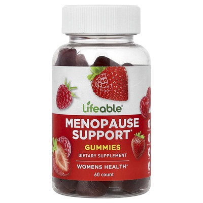 Lifeable , Menopause Support Gummies, Berry, 60 Gummies