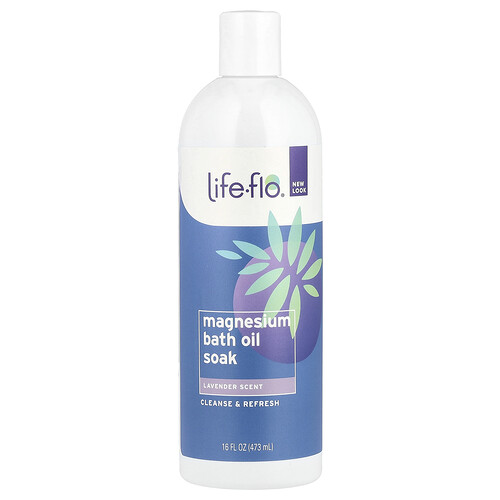 Life-flo, Magnesium Bath Oil Soak, Lavendel, 473 ml (16 fl. oz.)
