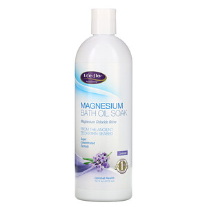 Отзывы о Лайф Фло Хэлс, Magnesium Bath Oil Soak, Lavender, 16 fl oz (473 ml)