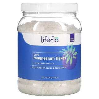Life-flo, ピュア・マグネシウム・フレーク, 塩化マグネシウムブライン, 2.75ポンド (44オンス)