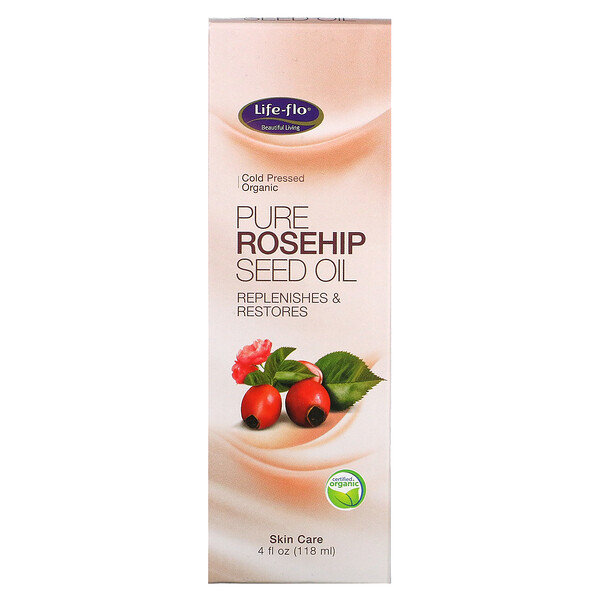 Life-flo, ピュア ローズヒップシードオイル, スキンケア, 4 fl oz (118 ml)