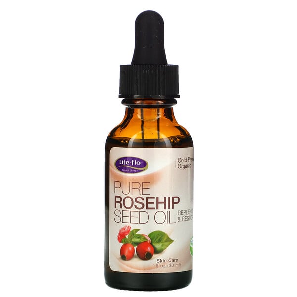 Life-flo, Pure Rosehip Seed Oil, naturreines Hagebuttensamenöl, Hautpflege, 30 ml (1 fl. oz.)
