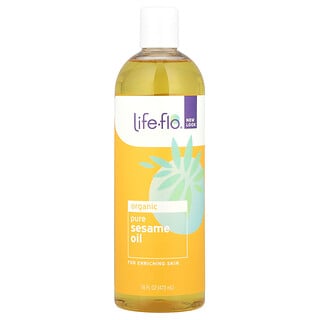 Life-flo, Huile de sésame pure biologique, 473 ml