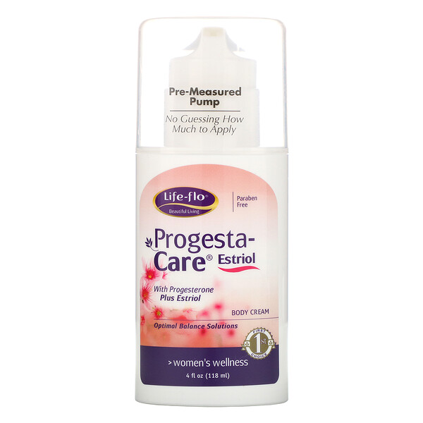 Life-flo, Progesta-Care Estriol, Body Cream, 4 oz (113.4 g)
