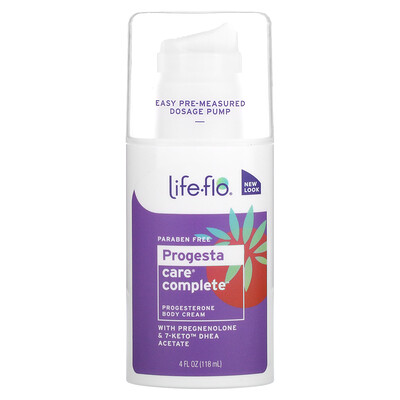 

Life-flo, Progesta-Care Complete, Progesterone Body Cream, 4 fl oz (118 ml)