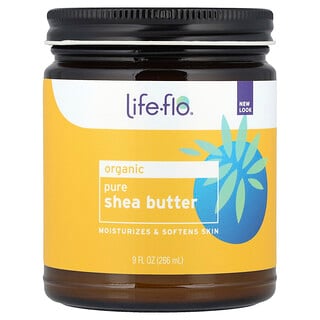 Life-flo, Manteiga Pura de Carité, Cuidados com a Pele, 9 fl oz (266 ml)