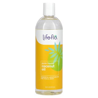 Life-flo, Soin de la peau, huile de noix de coco fractionnée, 16 fl oz (473 ml)