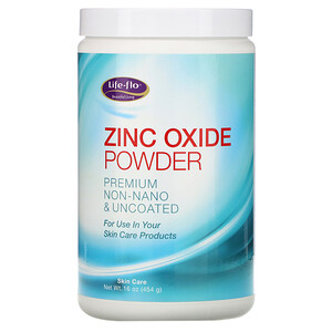 Отзывы о Лайф Фло Хэлс, Zinc Oxide Powder, Premium Non-Nano & Uncoated, 16 oz (454 g)