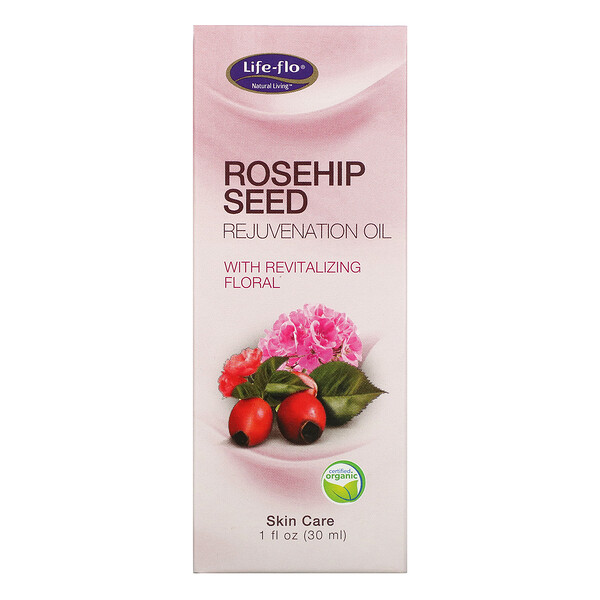 Life-flo, Hagebuttenkern-Verjüngungsöl mit revitalisierenden Blüten, 1 fl oz (30 ml)