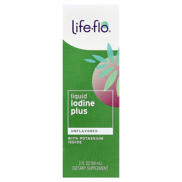 Life-flo Liquid Iodine Plus with Potassium Iodide, Unflavored, 2 fl oz (59 ml)