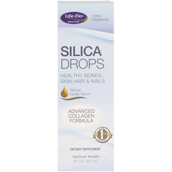 Life-flo, Silica Drops, Natural Vanilla Flavor, 2 fl oz (60 ml) (Discontinued Item) 
