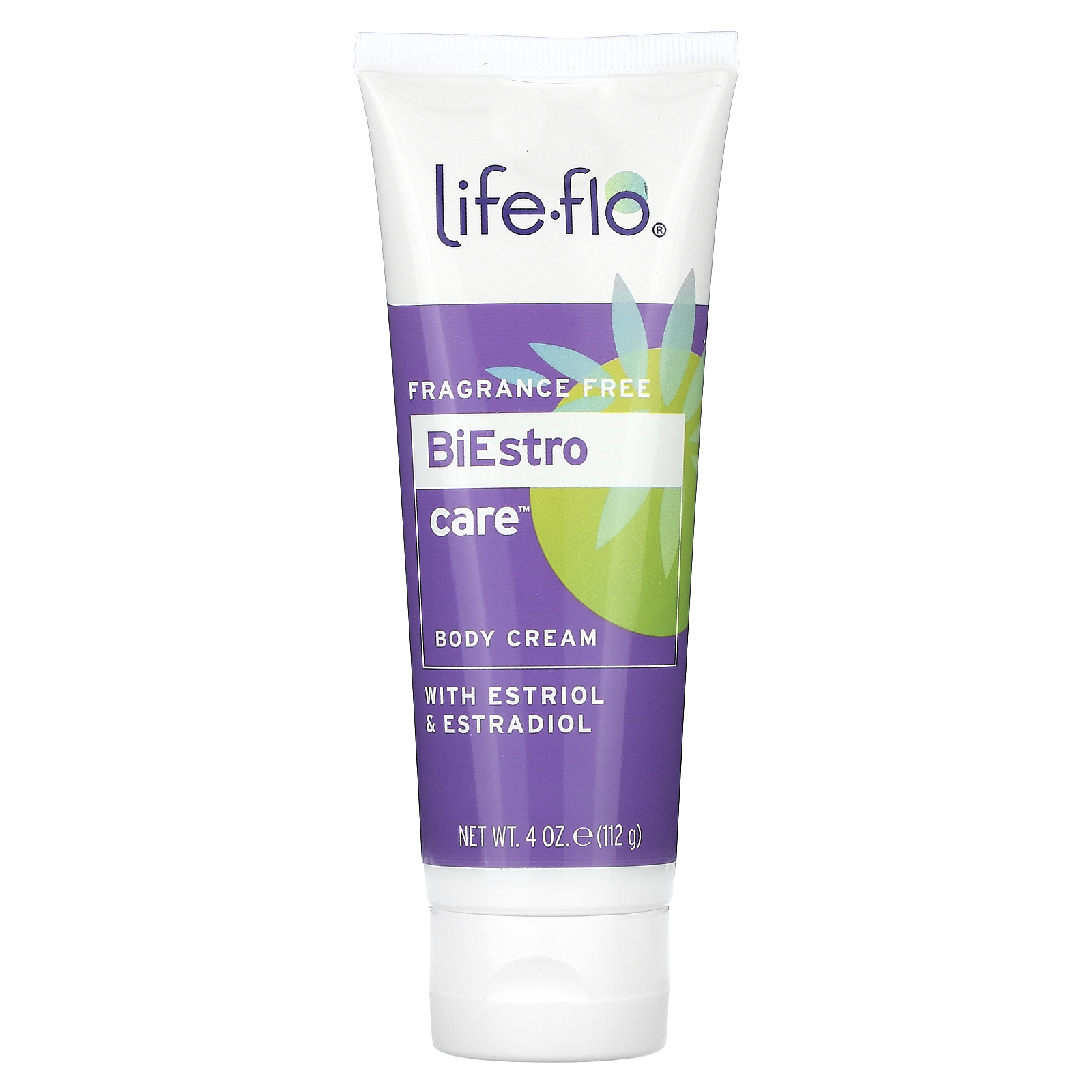 Lifeflo, BiEstro Care Body Cream, Fragrance free, 4 oz (112 g)