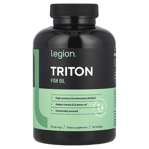 Legion Athletics Triton Fish Oil, 120 Softgels