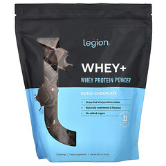 Whey+, порошок сироваткового протеїну, голландський шоколад, 867 г (1,91 фунта)