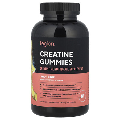 Product Image for Legion Athletics, Creatine Gummies, Lemon Drop, 150 Gummies