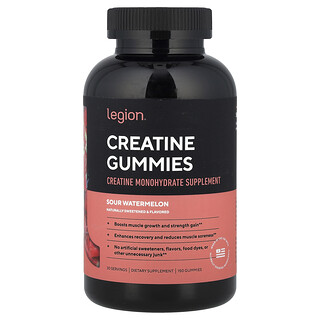 Legion Athletics, Gomitas de creatina, Sandía ácida, 150 gomitas